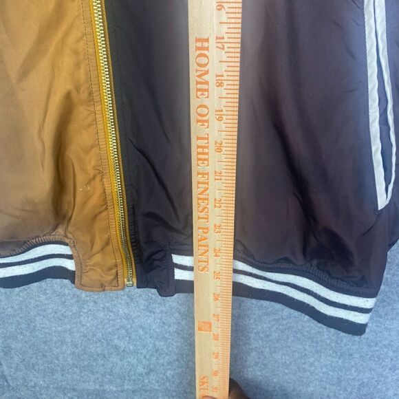 Lrg Lifted Research Group Bomber Jacket Mens M Varsity Windbreaker Ombre - Picture 10 of 13